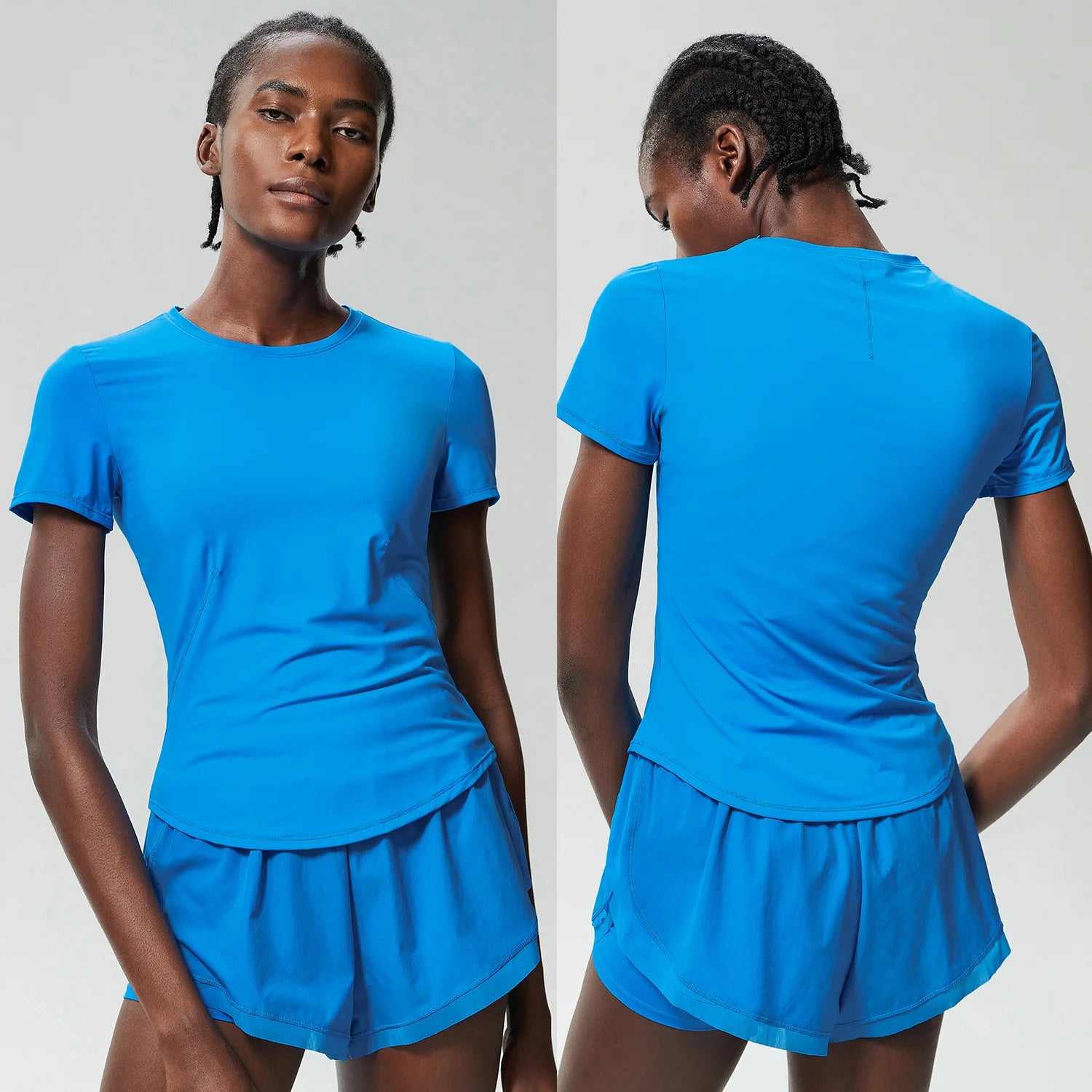 Conjunto Fitness Blusa e Short Feminino 2 Peças Fit Diamond – Summer Shorts + Blusa em Lycra