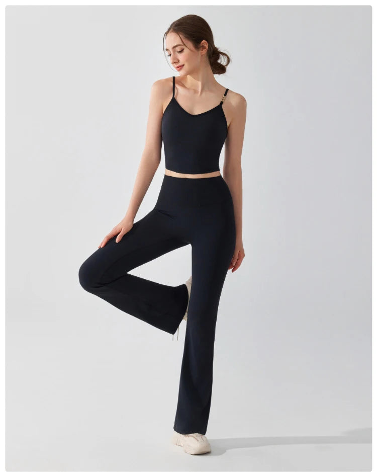 Conjunto Fitness Feminino Fit Diamonds 2 Peças — Top + Legging Buttery Soft Super Stretch de Secagem Rápida