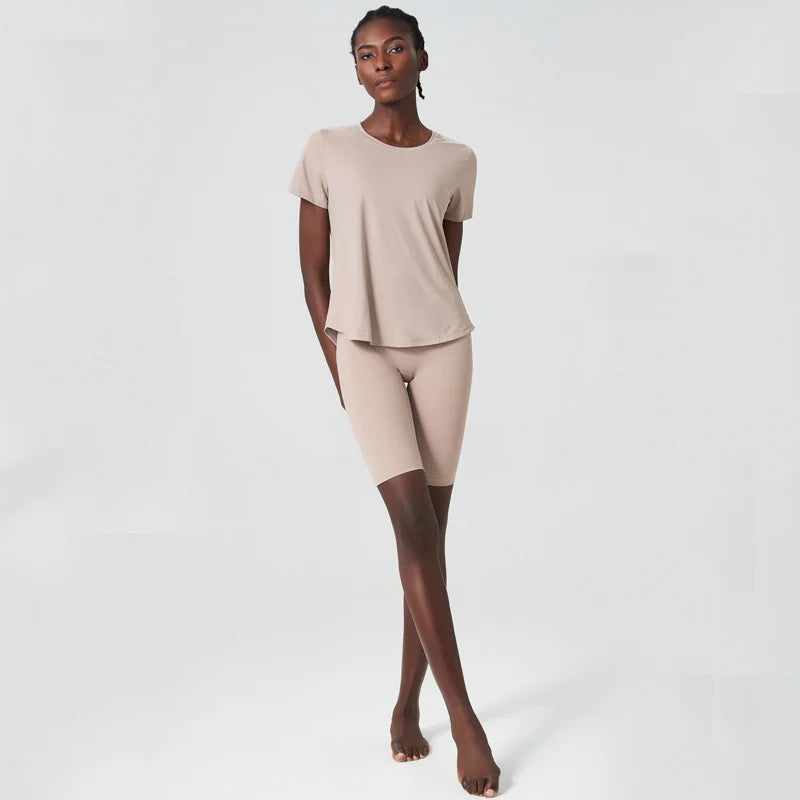 Conjunto Fitness Feminino Fit Diamonds Summer — Top + Short de Secagem Rápida e Toque Suave