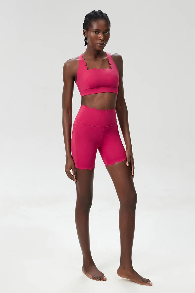 Conjunto Fitness Feminino 2 Peças Fit Diamond – Shorts + Top Slim Fit Respirável