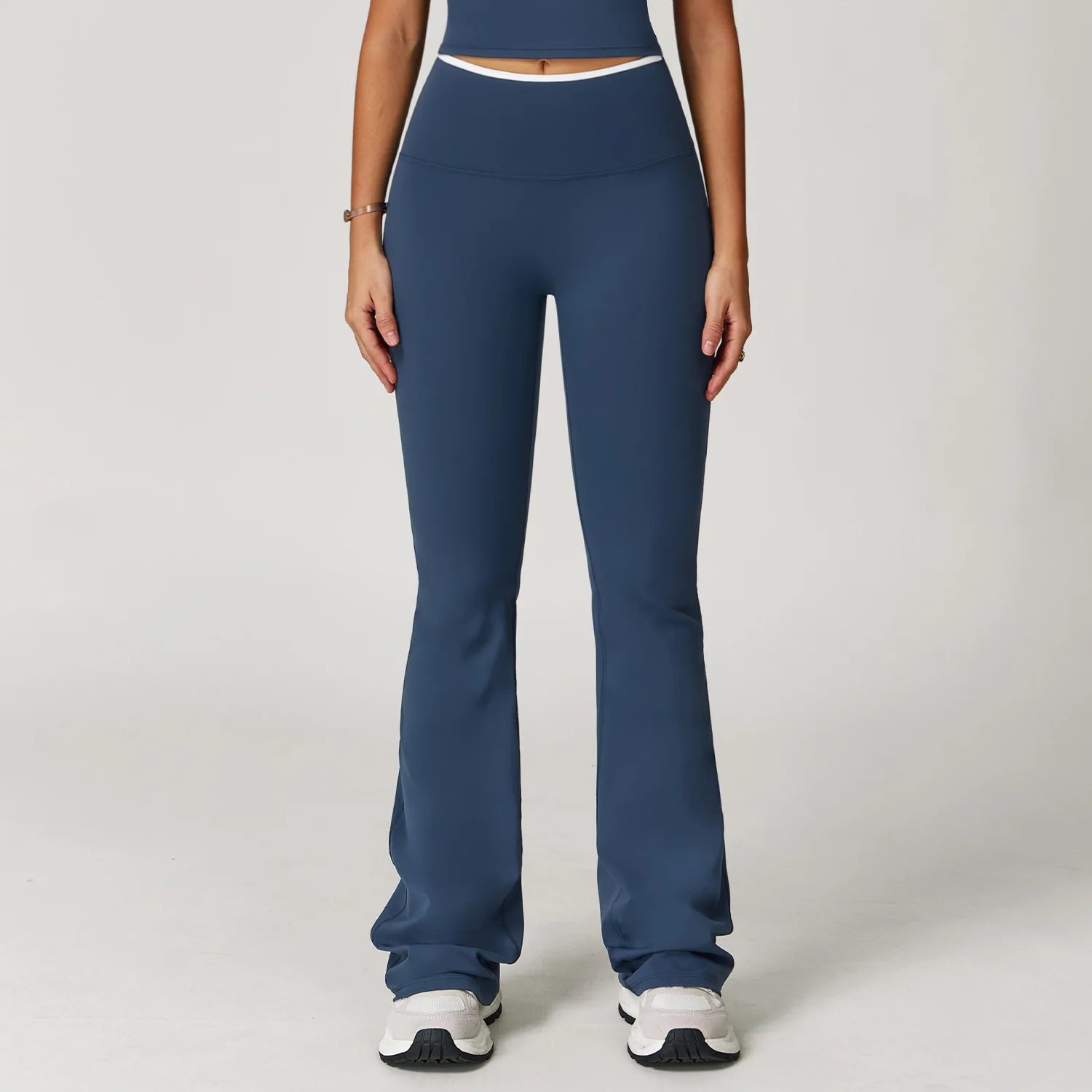 Calça Flare Power Shape – Cintura Alta, Boca de Sino, Super Elástica e Controle de Abdômen