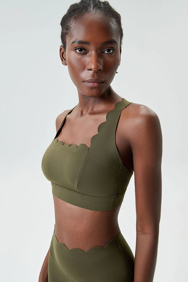 Top Esportivo Feminino Fit Diamond – Buttery Soft Decote Quadrado Sexy Back