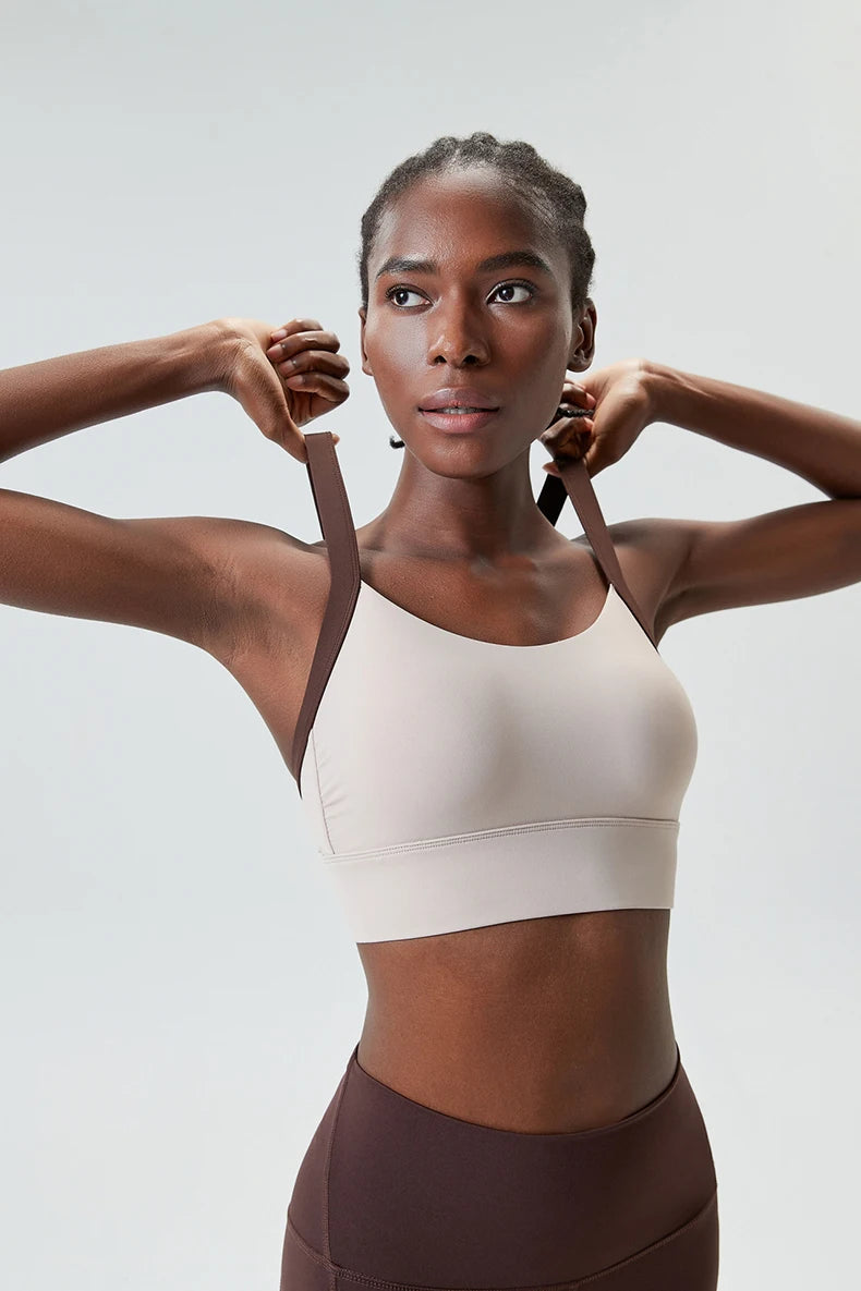 Top Esportivo Feminino Alta Sustentação  Fit Diamond – Buttery Soft Sexy Back