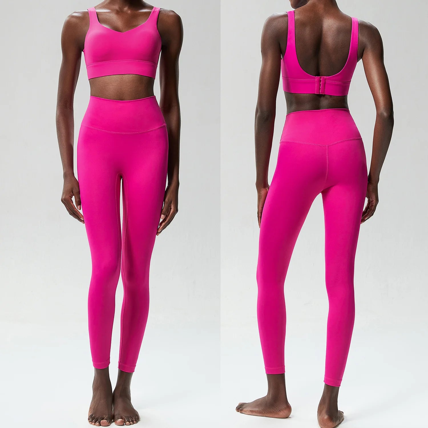 Conjunto Fitness Feminino 2 Peças Fit Diamond – Buttery Soft Slim Fit Respirável