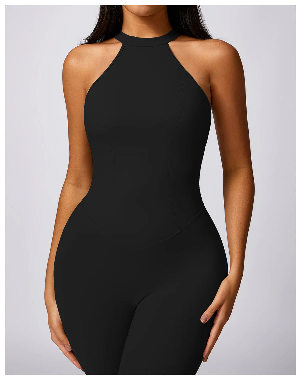 Macacão Fitness Feminino Scrunch Butt – One Piece Sem Manga, Yoga & Treino | Fit Diamond