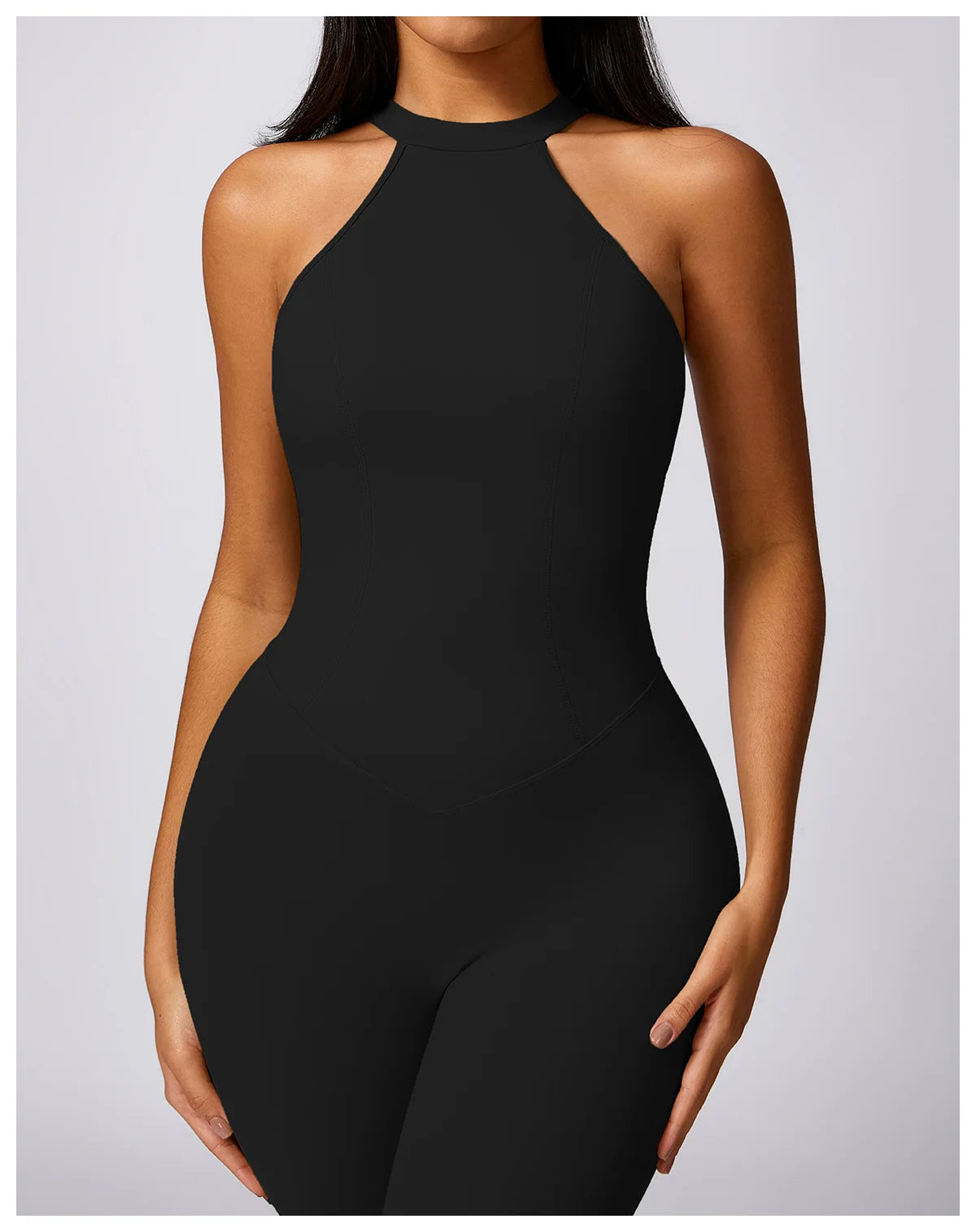 Macacão Fitness Feminino Scrunch Butt – One Piece Sem Manga, Yoga & Treino | Fit Diamond