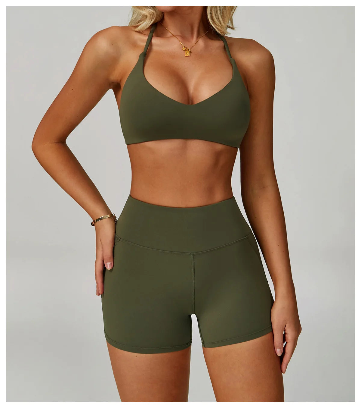 Top Esportivo Feminino Fit Diamond | Cross Shoulder Push Up, Secagem Rápida e Suporte Shockproof