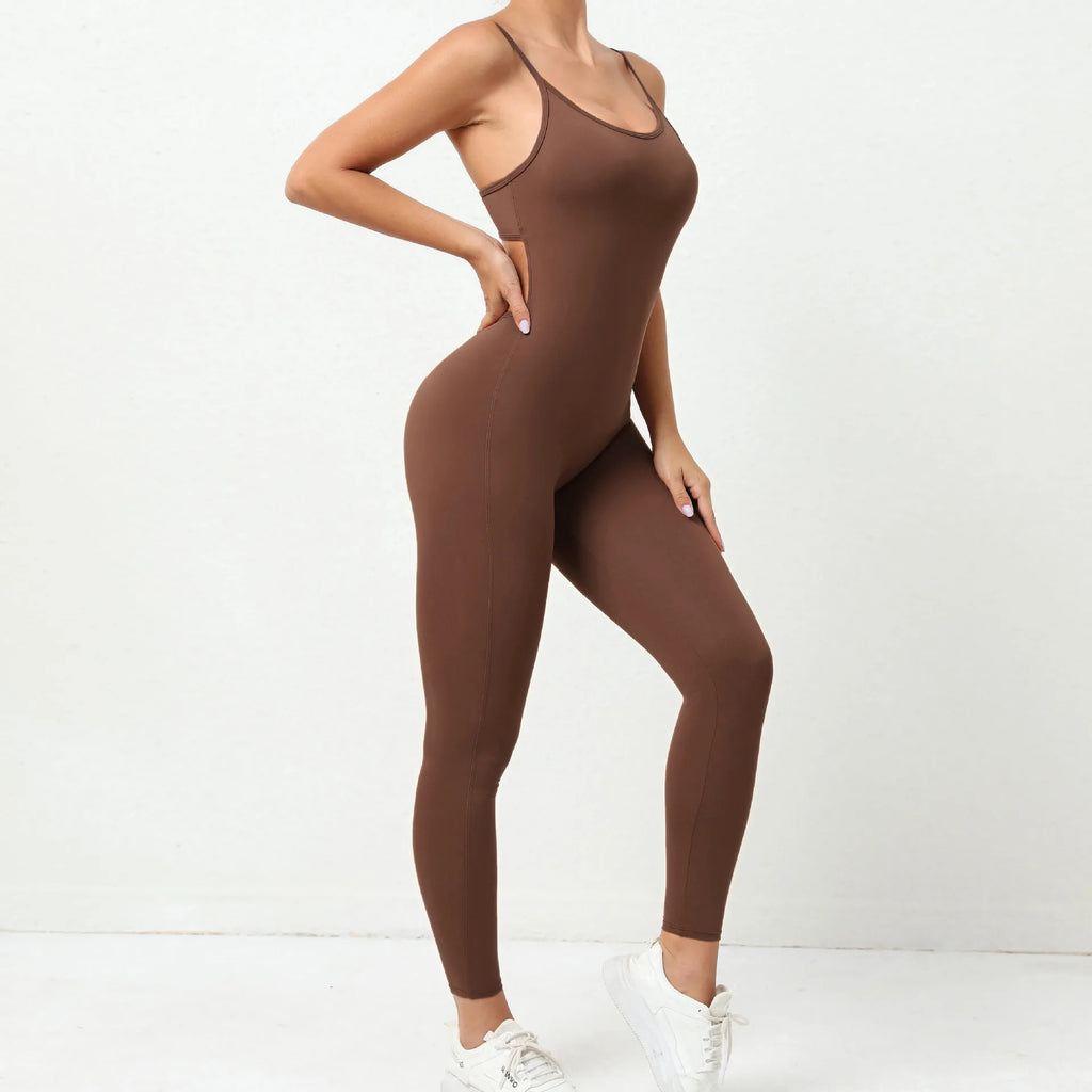 Macacão Fitness Feminino Curto – Sem Manga, One Piece para Treino & Yoga | Fit Diamond
