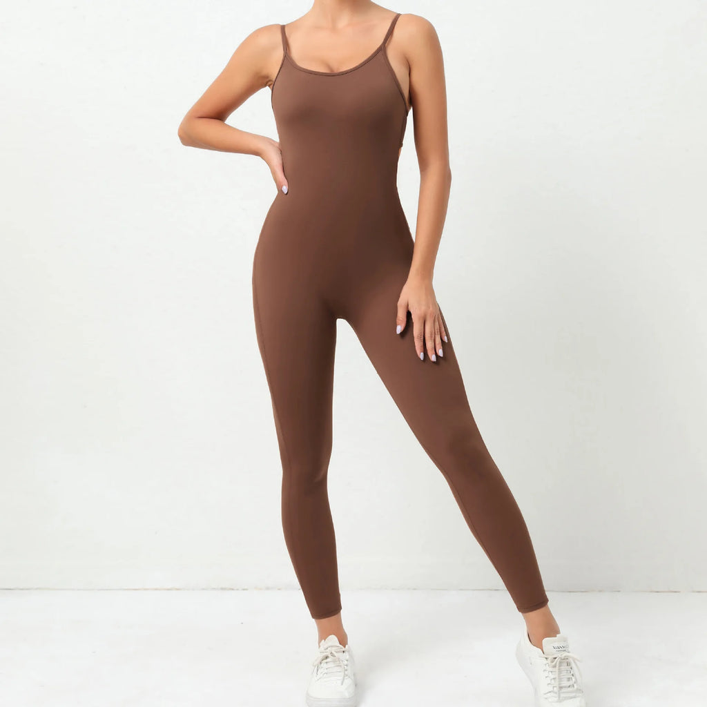 Macacão Fitness Feminino Curto – Sem Manga, One Piece para Treino & Yoga | Fit Diamond