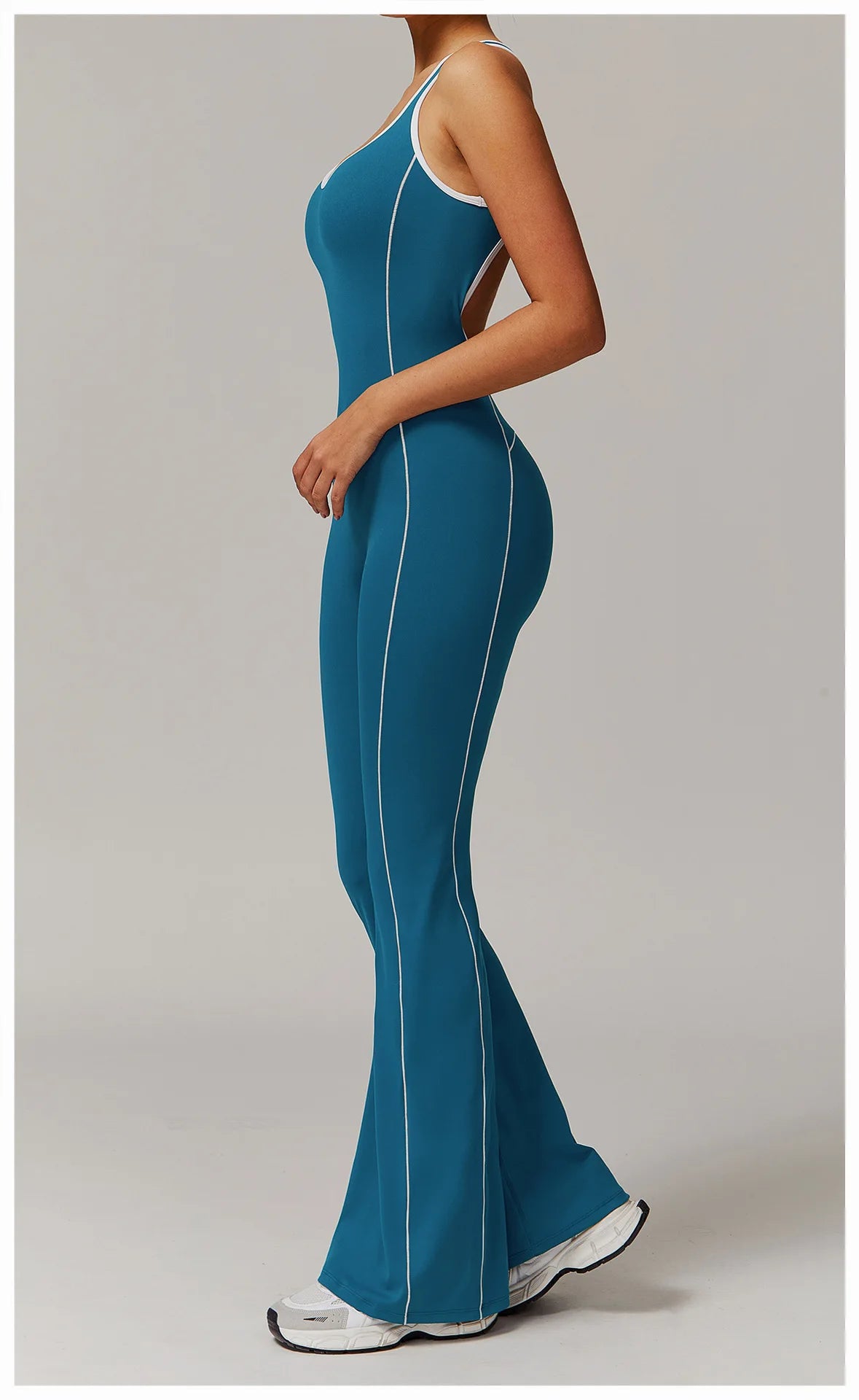 Macacão Fitness Feminino Curto com Zíper – One Piece Sem Manga | Fit Diamond