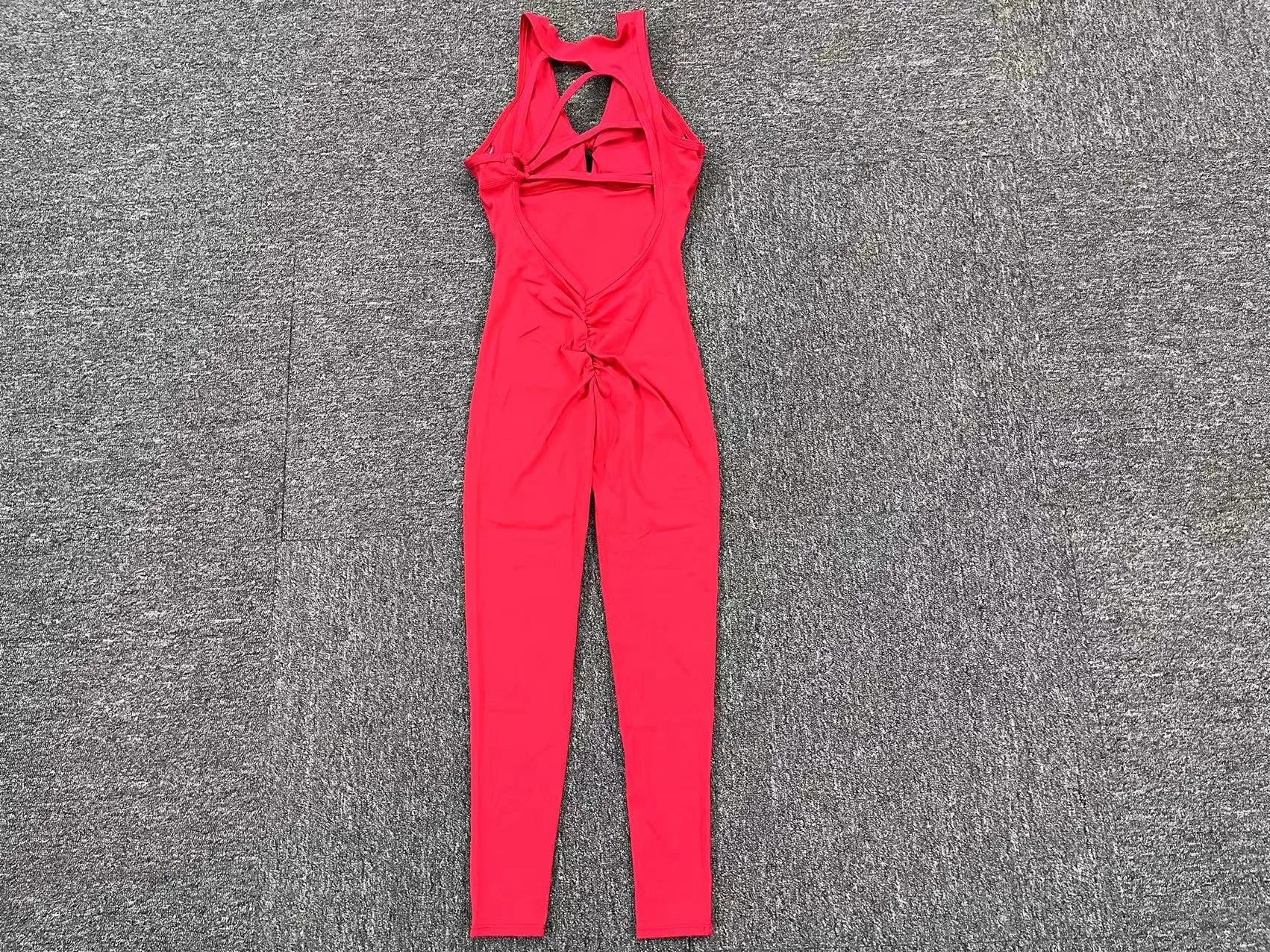 Macacão Fitness Feminino Sem Manga Costas Abertas – One Piece Yoga | Fit Diamond