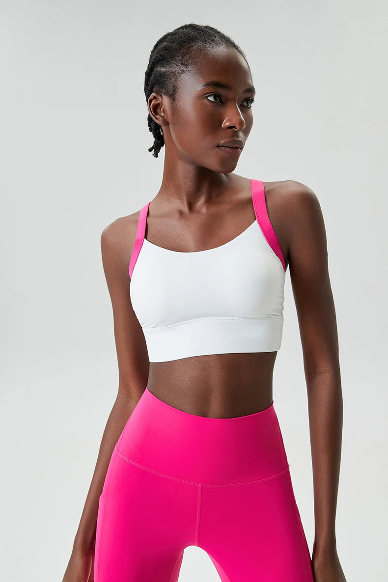 Top Esportivo Feminino Alta Sustentação  Fit Diamond – Buttery Soft Sexy Back