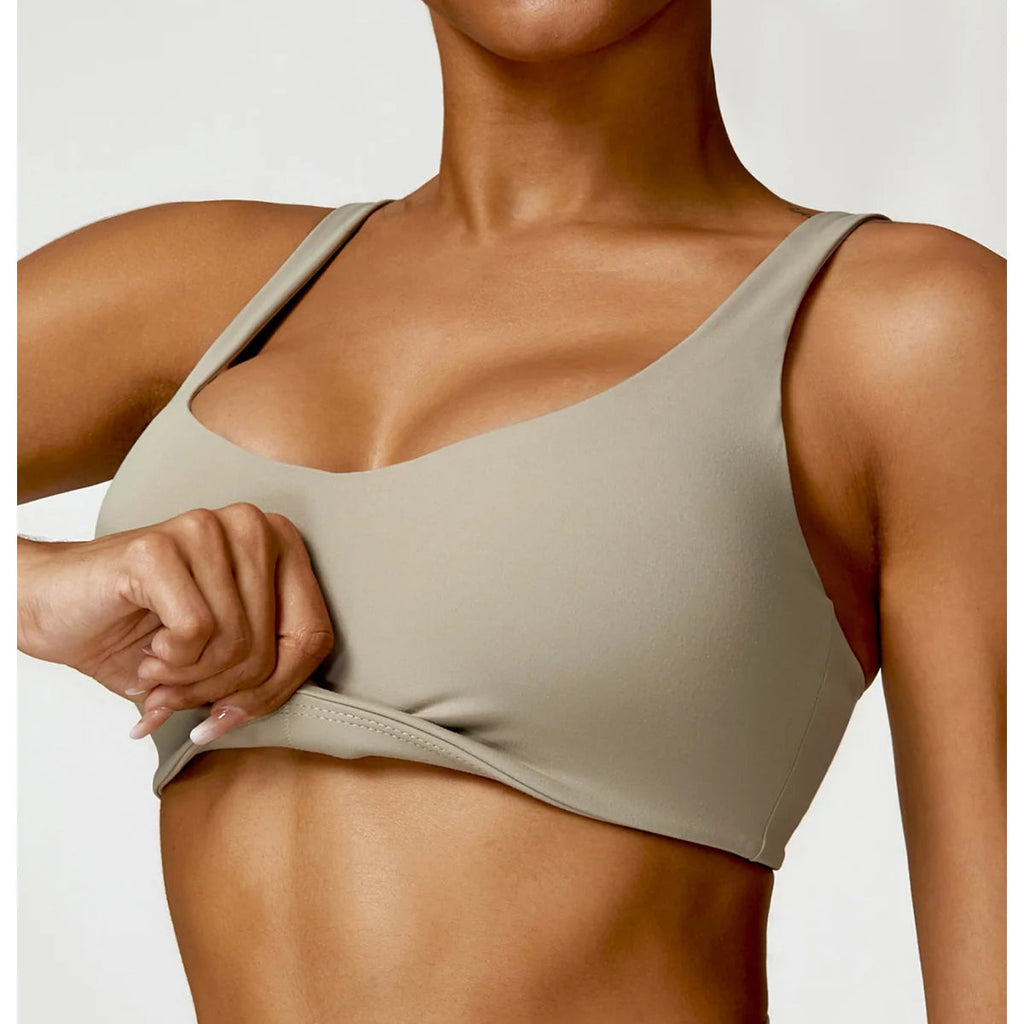 Top Alças Largas Fit Diamond | Sexy Push Up, Respirável e Conforto Total