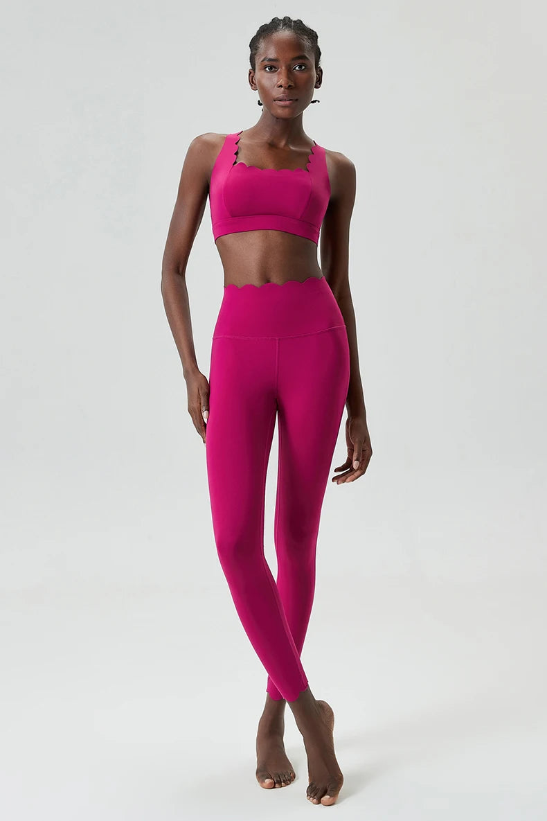 Conjunto Fitness Feminino 2 Peças Fit Diamond – Legging + Top Slim Fit Respirável