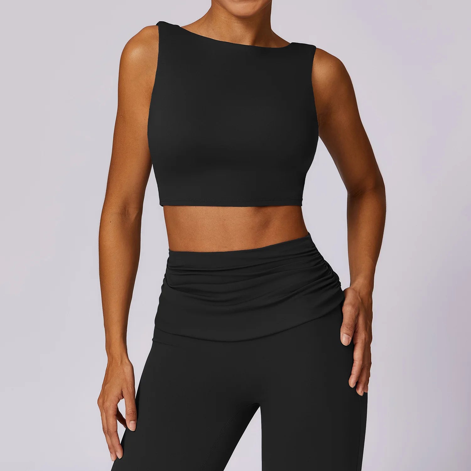 Top Esportivo Modelo Crop Top | Yoga & Academia