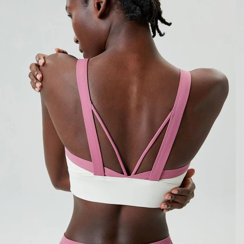 Top Esportivo Feminino Alta Sustentação  Fit Diamond – Buttery Soft Sexy Back