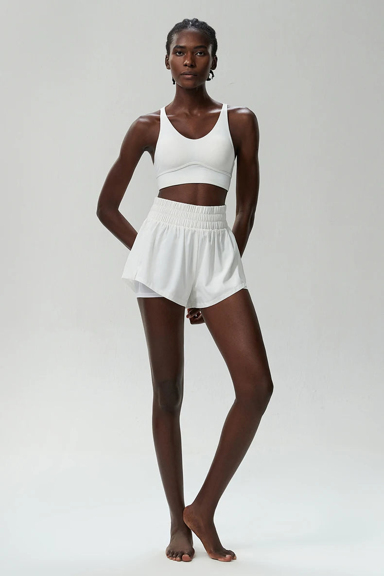 Conjunto Fitness Feminino 2 Peças Fit Diamond – Shorts + Top Summer Respirável