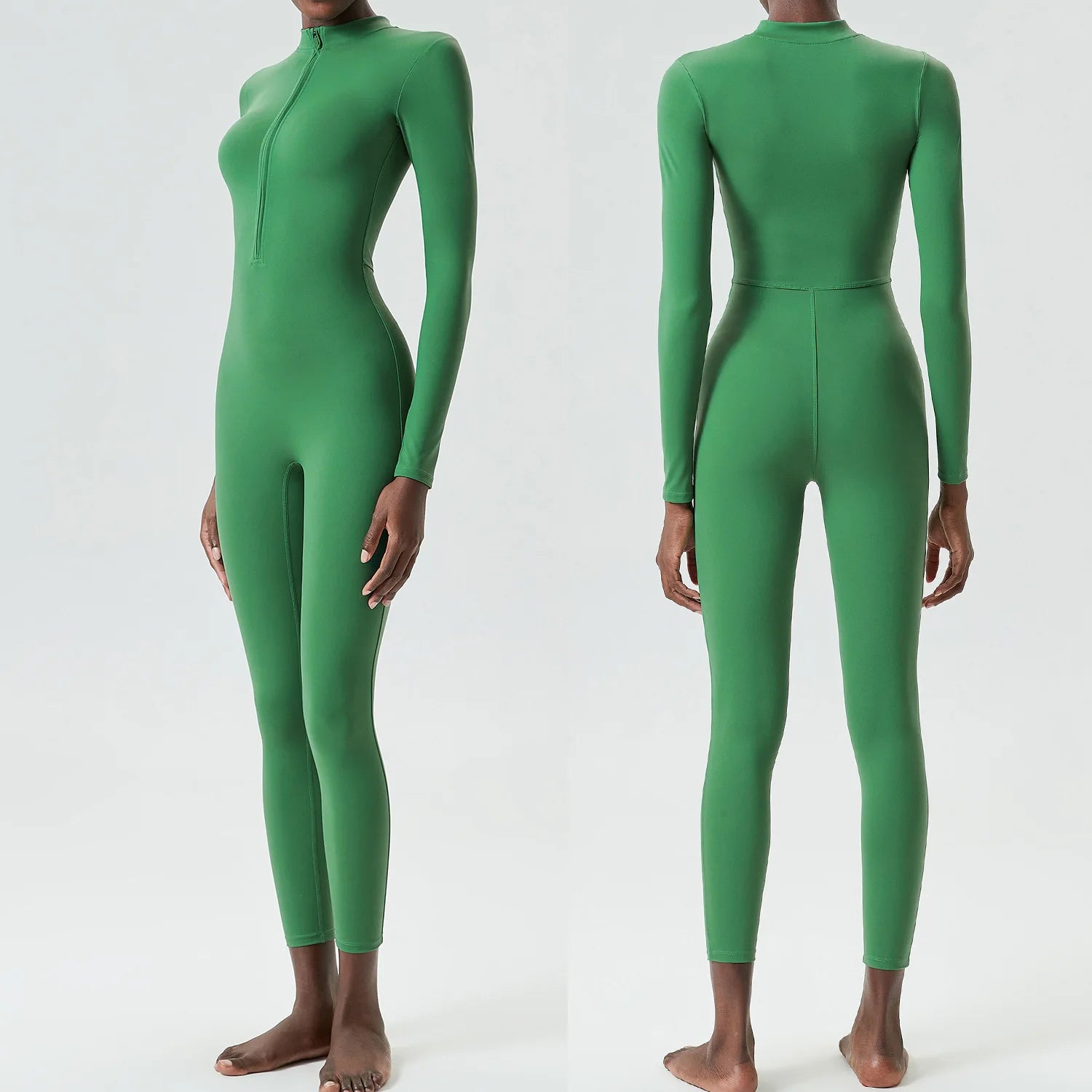 Macacão Fitness Feminino Fit Diamond – Buttery Soft Slim Fit Manga Longa