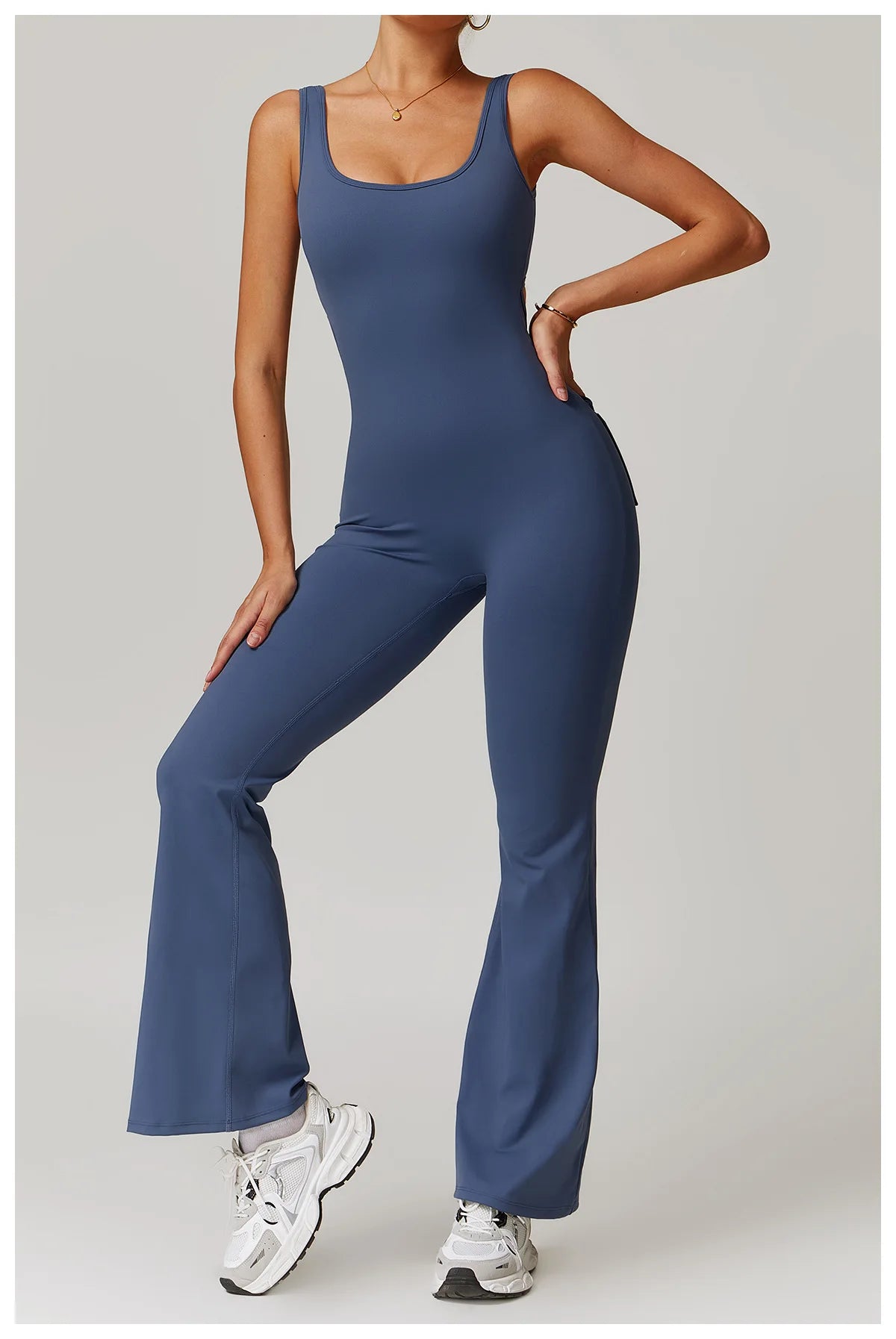 Macacão Fitness Feminino Decote V nas Costas com Bolsos – One Piece | Fit Diamond