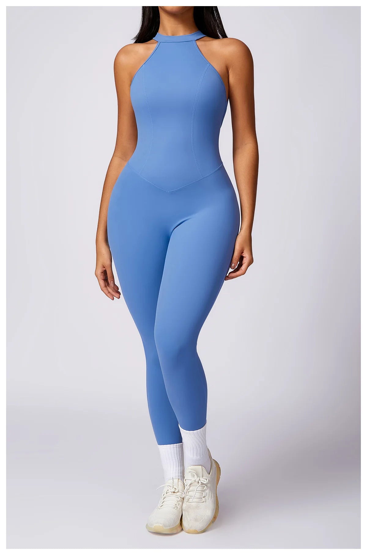 Macacão Fitness Feminino Scrunch Butt – One Piece Sem Manga, Yoga & Treino | Fit Diamond