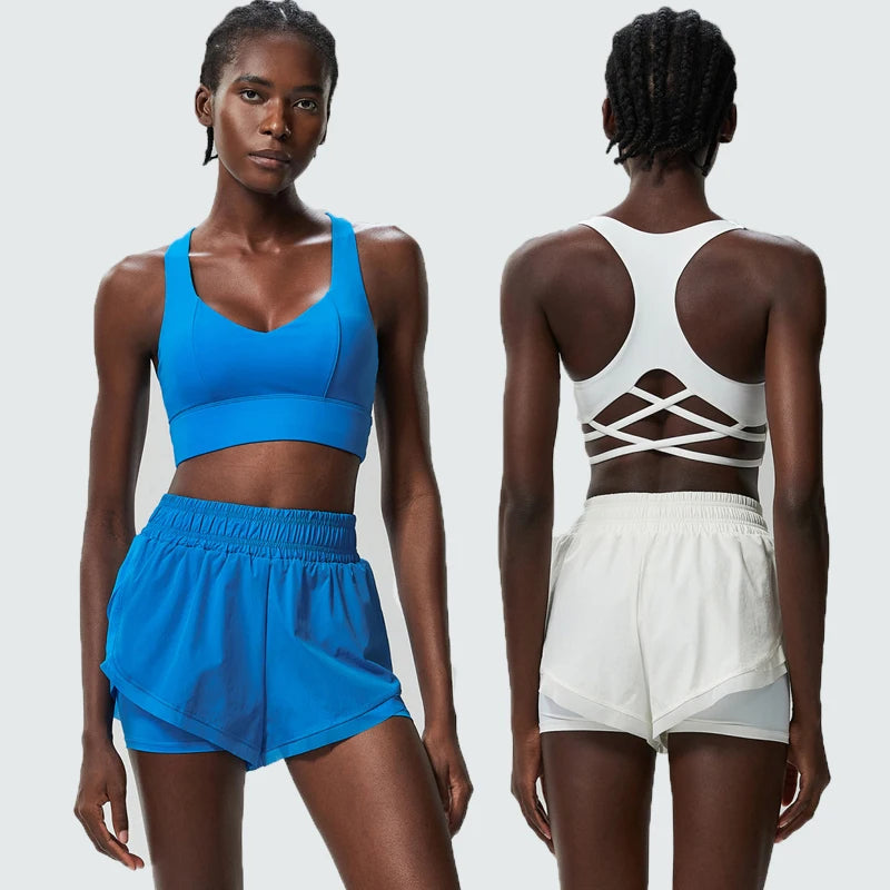 Conjunto Fitness Feminino 2 Peças Fit Diamond – Summer Shorts + Top em Lycra