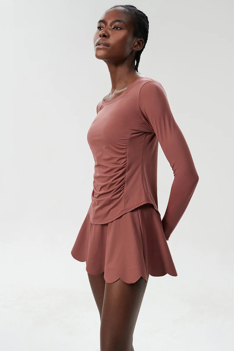 Conjunto Fitness Feminino 2 Peças Fit Diamond – Summer Tennis Skirt + Top