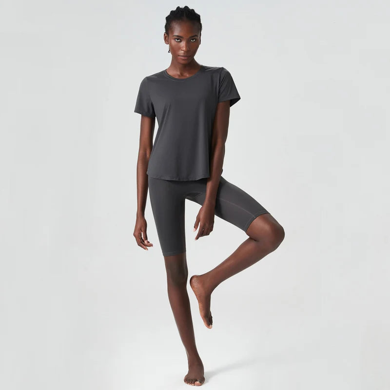 Conjunto Fitness Feminino Fit Diamonds Summer — Top + Short de Secagem Rápida e Toque Suave