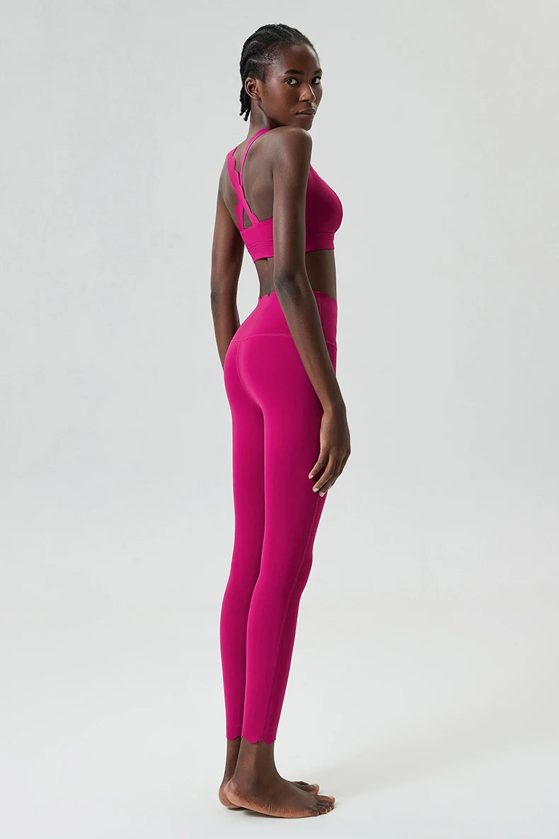 Conjunto Fitness Feminino 2 Peças Fit Diamond – Legging + Top Slim Fit Respirável