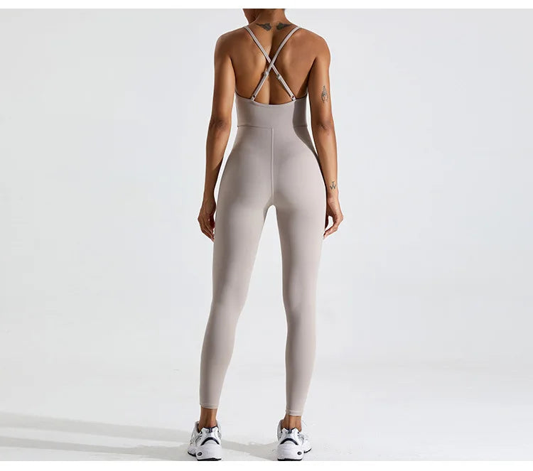 Macacão Fitness Feminino Seamless Sem Manga – Push Up One Piece | Fit Diamond