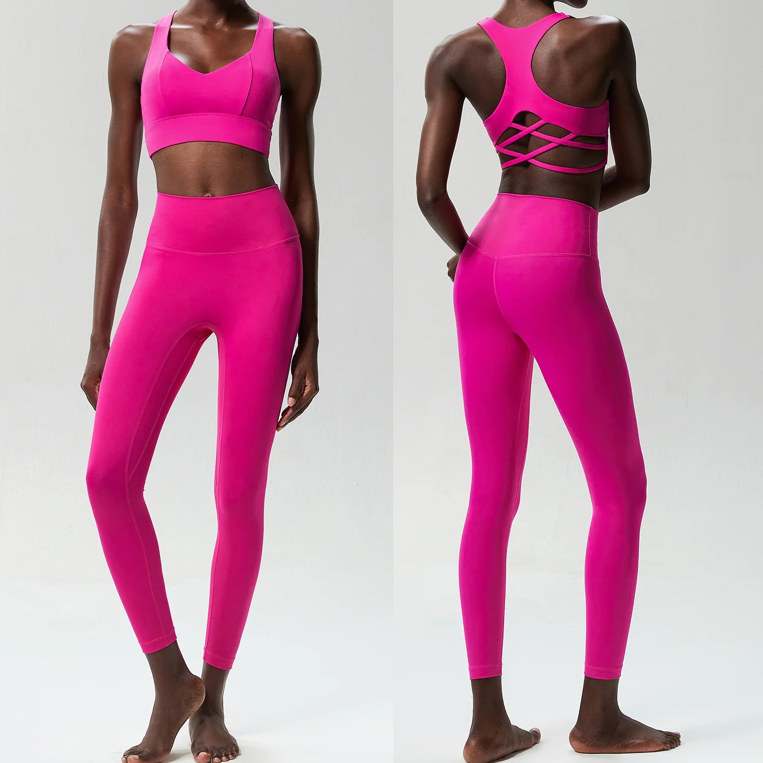 Conjunto Fitness Feminino 2 Peças Fit Diamond – Buttery Soft Slim Fit