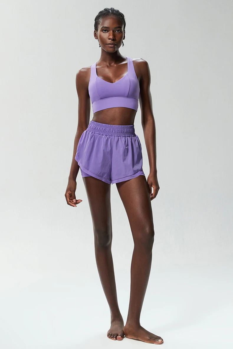 Conjunto Fitness Feminino 2 Peças Fit Diamond – Summer Shorts + Top em Lycra