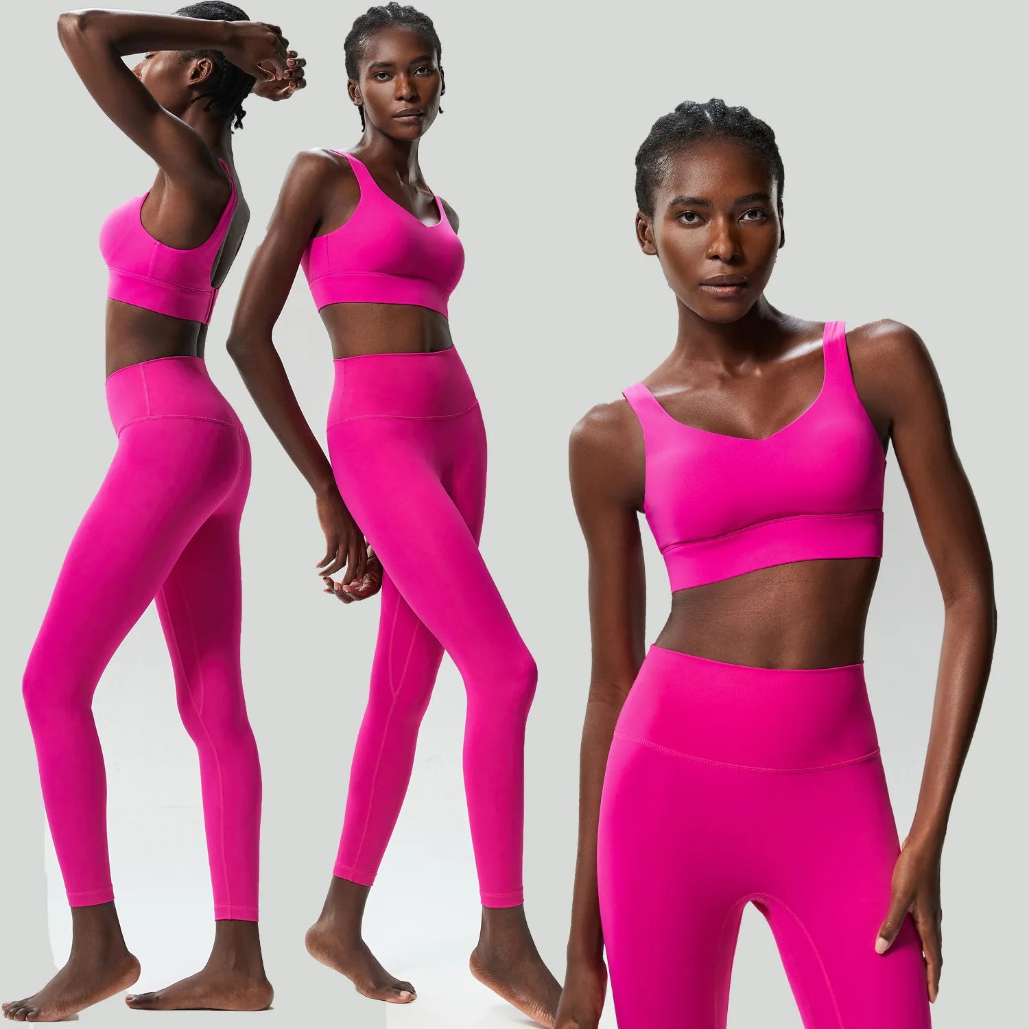 Conjunto Fitness Feminino 2 Peças Fit Diamond – Buttery Soft Slim Fit Respirável