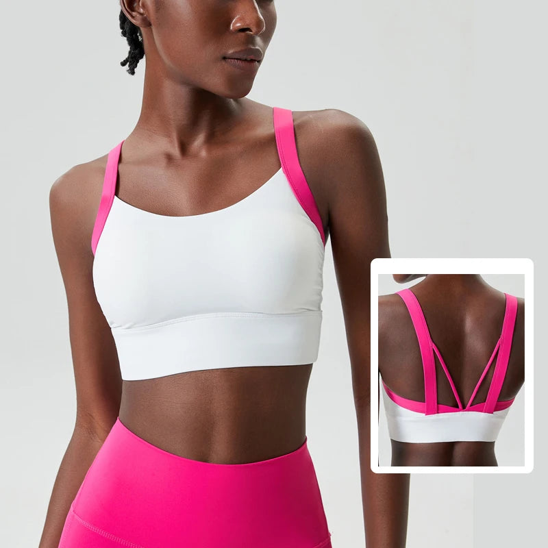 Top Esportivo Feminino Alta Sustentação  Fit Diamond – Buttery Soft Sexy Back