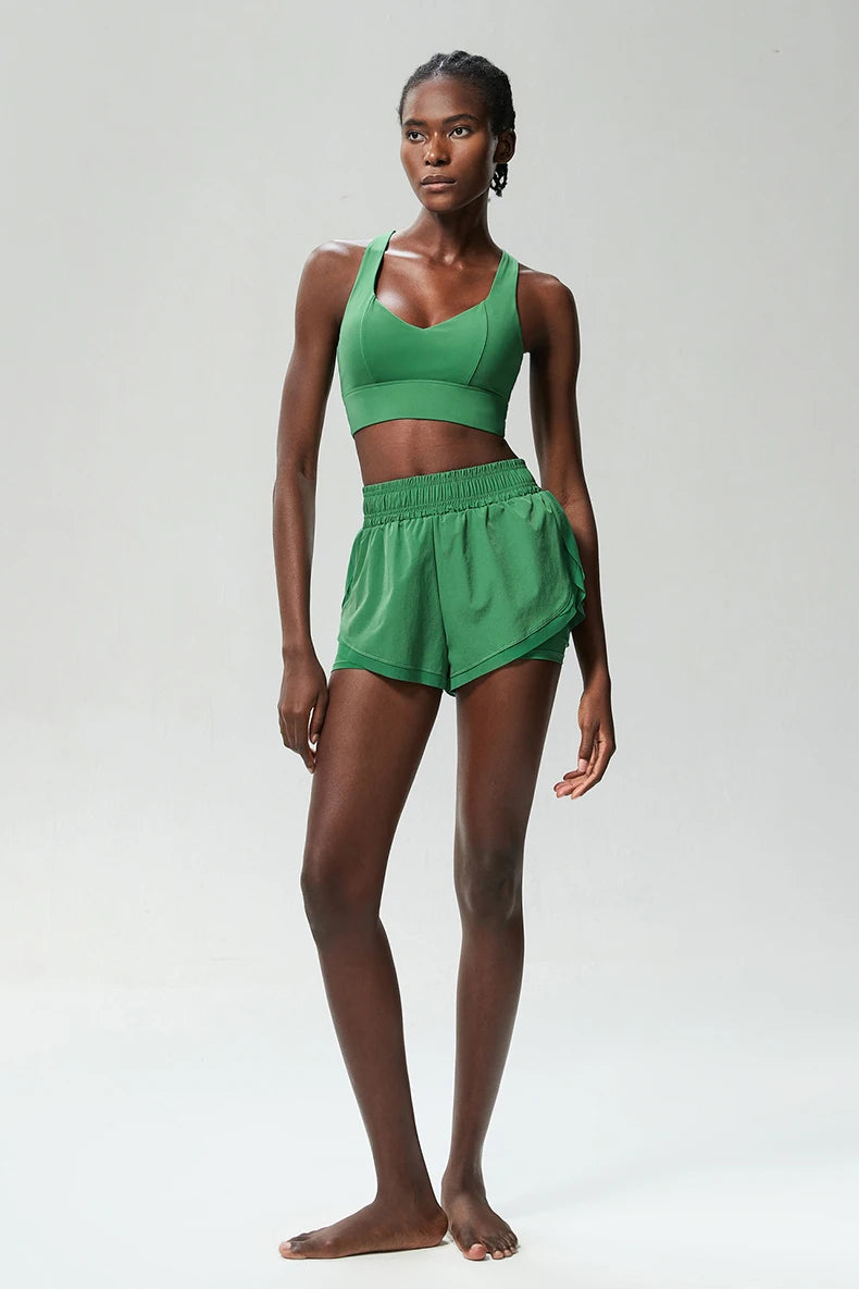 Conjunto Fitness Feminino 2 Peças Fit Diamond – Summer Shorts + Top em Lycra