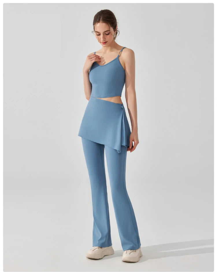 Conjunto Fitness Feminino Fit Diamonds 2 Peças — Top + Legging Buttery Soft Super Stretch de Secagem Rápida