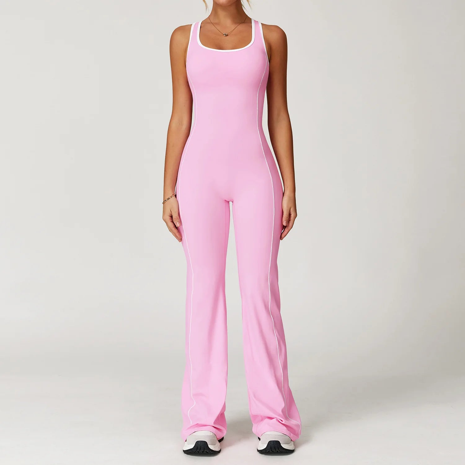 Macacão Fitness Feminino Curto com Zíper – One Piece Sem Manga | Fit Diamond