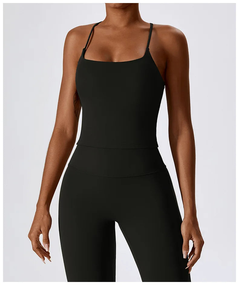 Top Esportivo Feminino Fit Diamond | Beauty Back, Push Up e Respirável