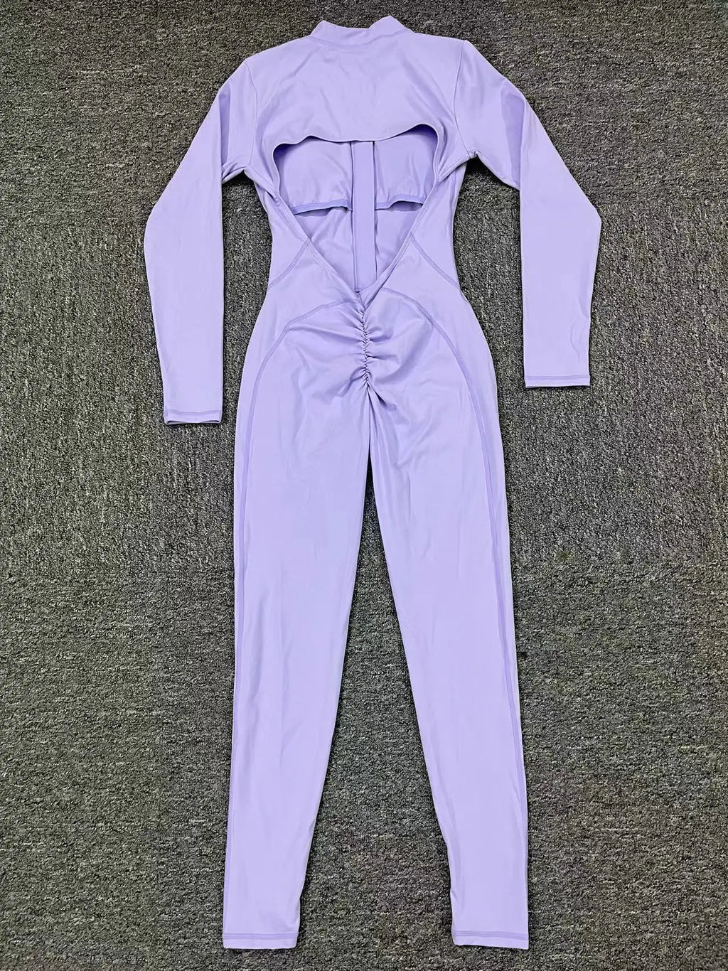 Macacão Fitness Feminino Longo – Manga Comprida, Decote Aberto & Zíper Frontal | One Piece Fit Diamond