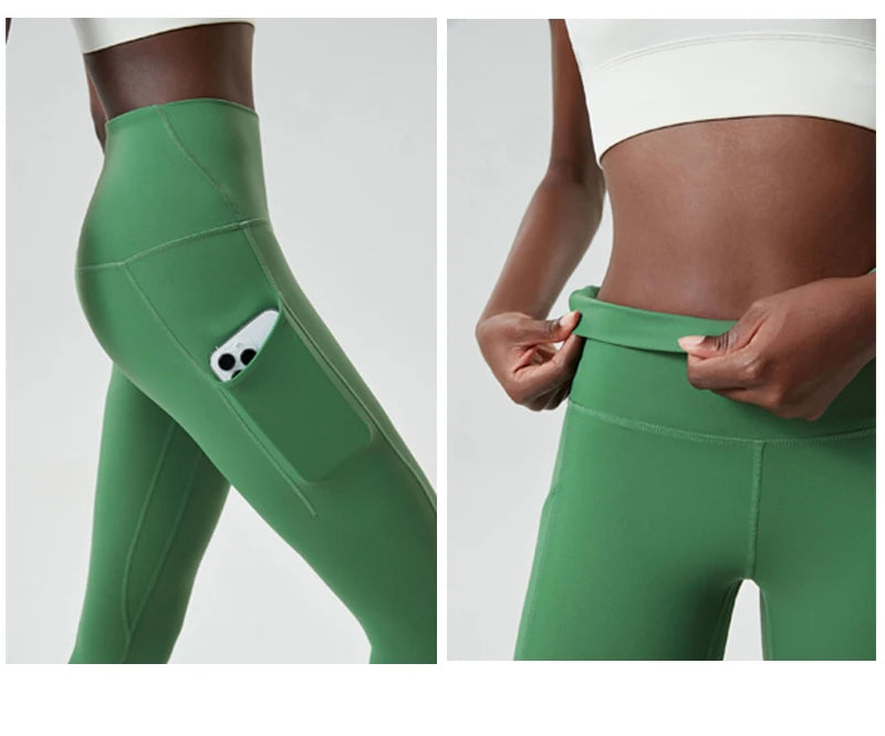 Conjunto Fitness Feminino Fit Diamonds High Impact — Top + Legging com Bolsos e Compressão Premium