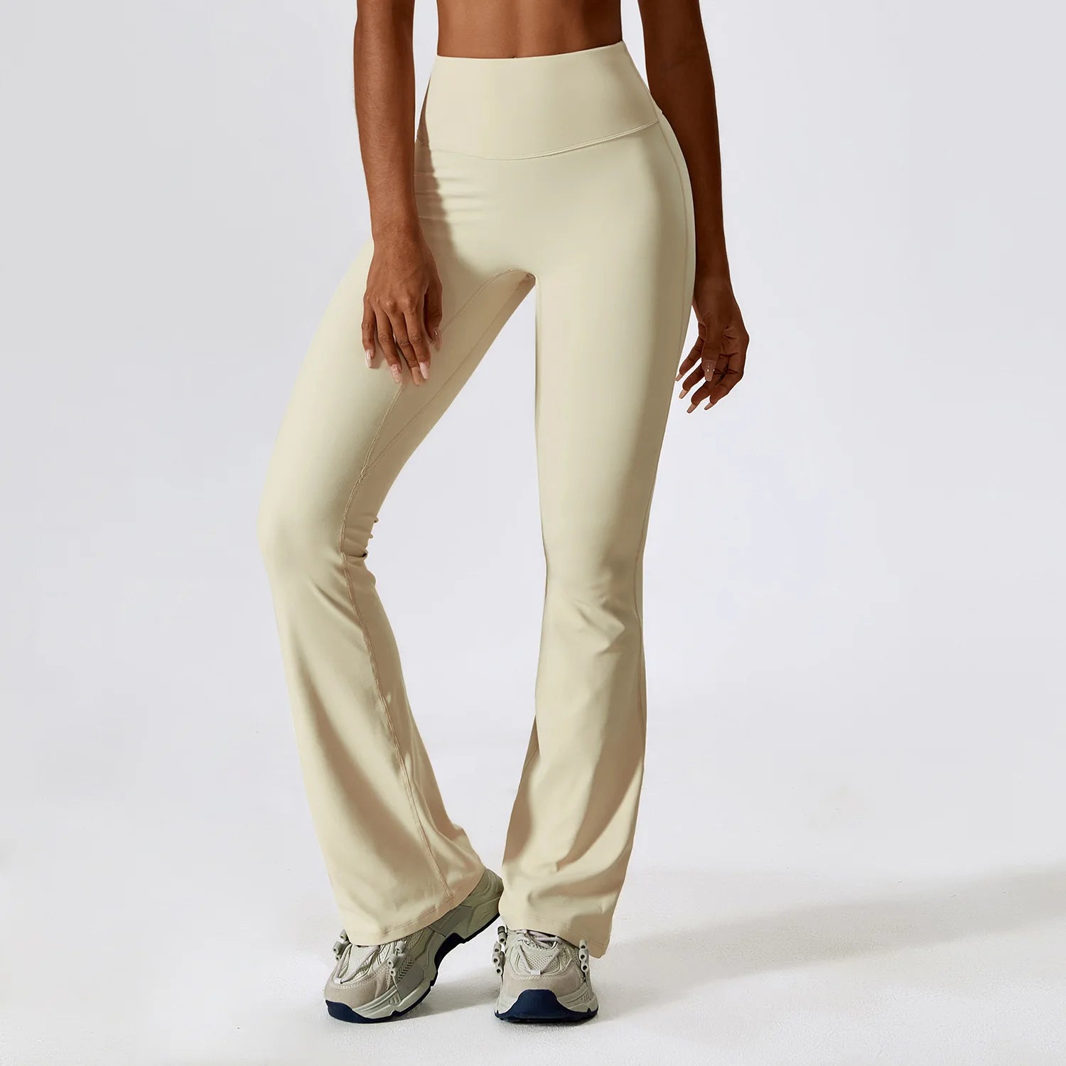 Calça Flare Fitness Scrunch – Cintura Alta, Levanta Bumbum, Ideal para Yoga, Dança e Academia