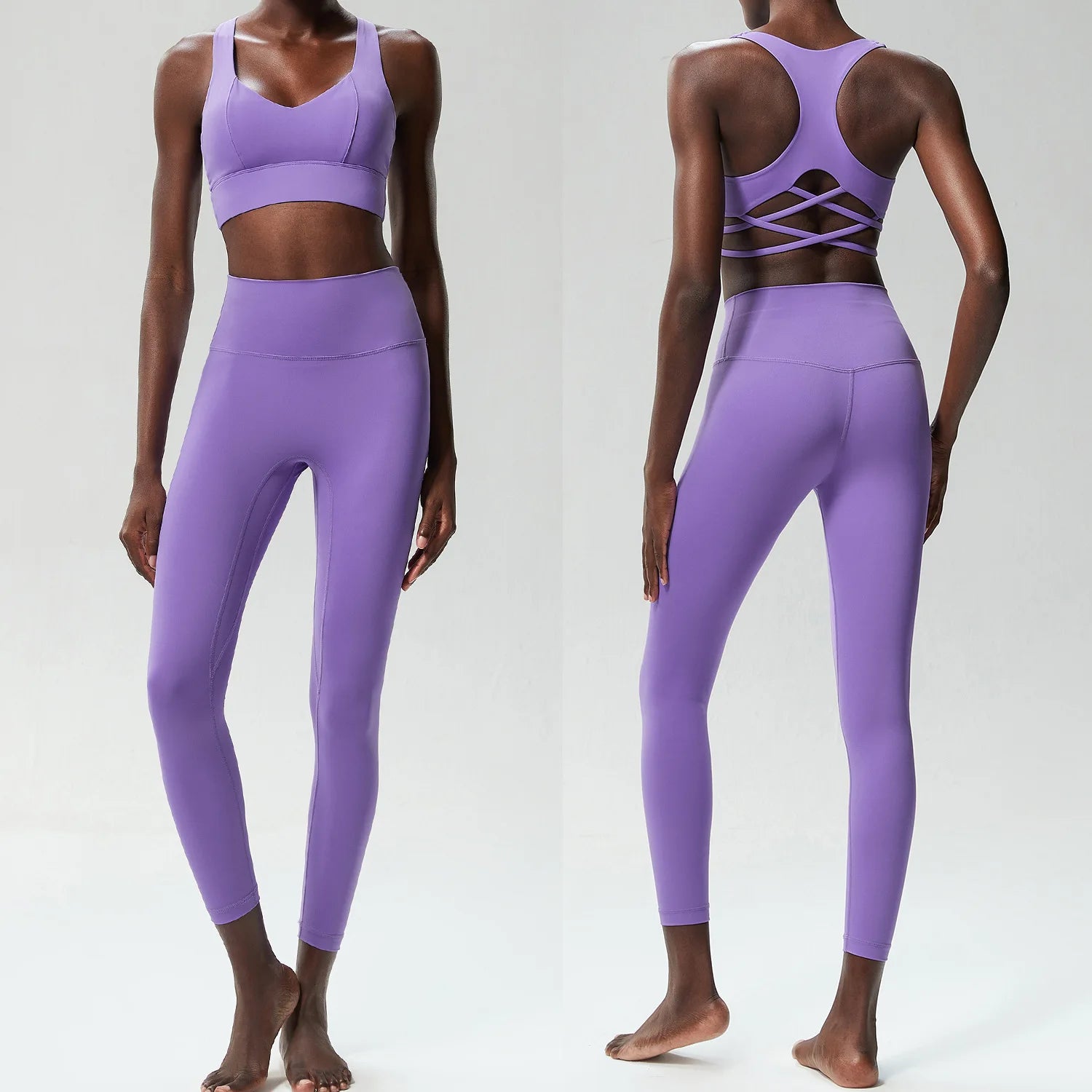 Conjunto Fitness Feminino 2 Peças Fit Diamond – Buttery Soft Slim Fit