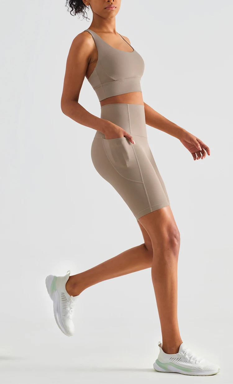 Short Fit Diamond High Waist Soft Stretch - Conforto, Sustentação e Elegância Esportiva.