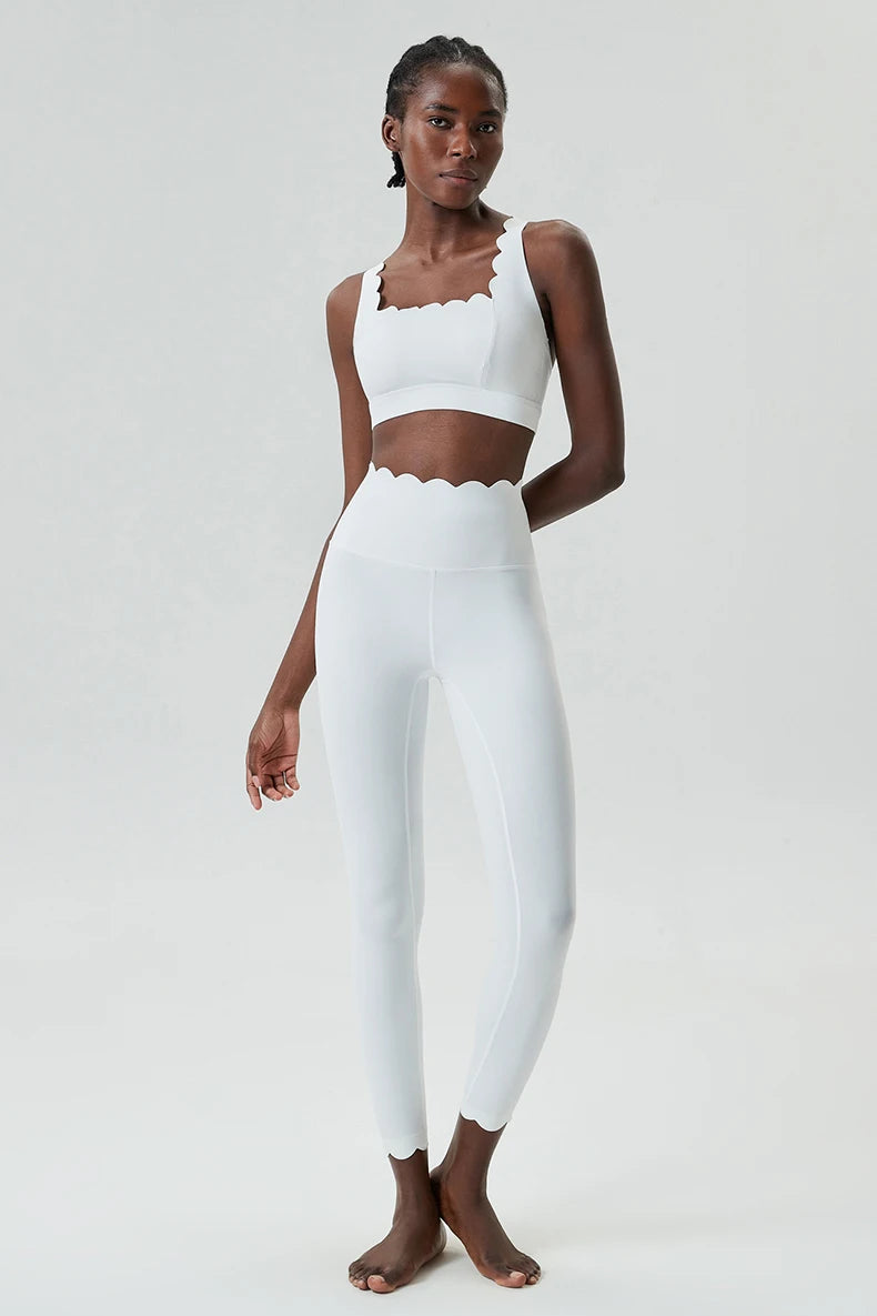 Conjunto Fitness Feminino 2 Peças Fit Diamond – Legging + Top Slim Fit Respirável