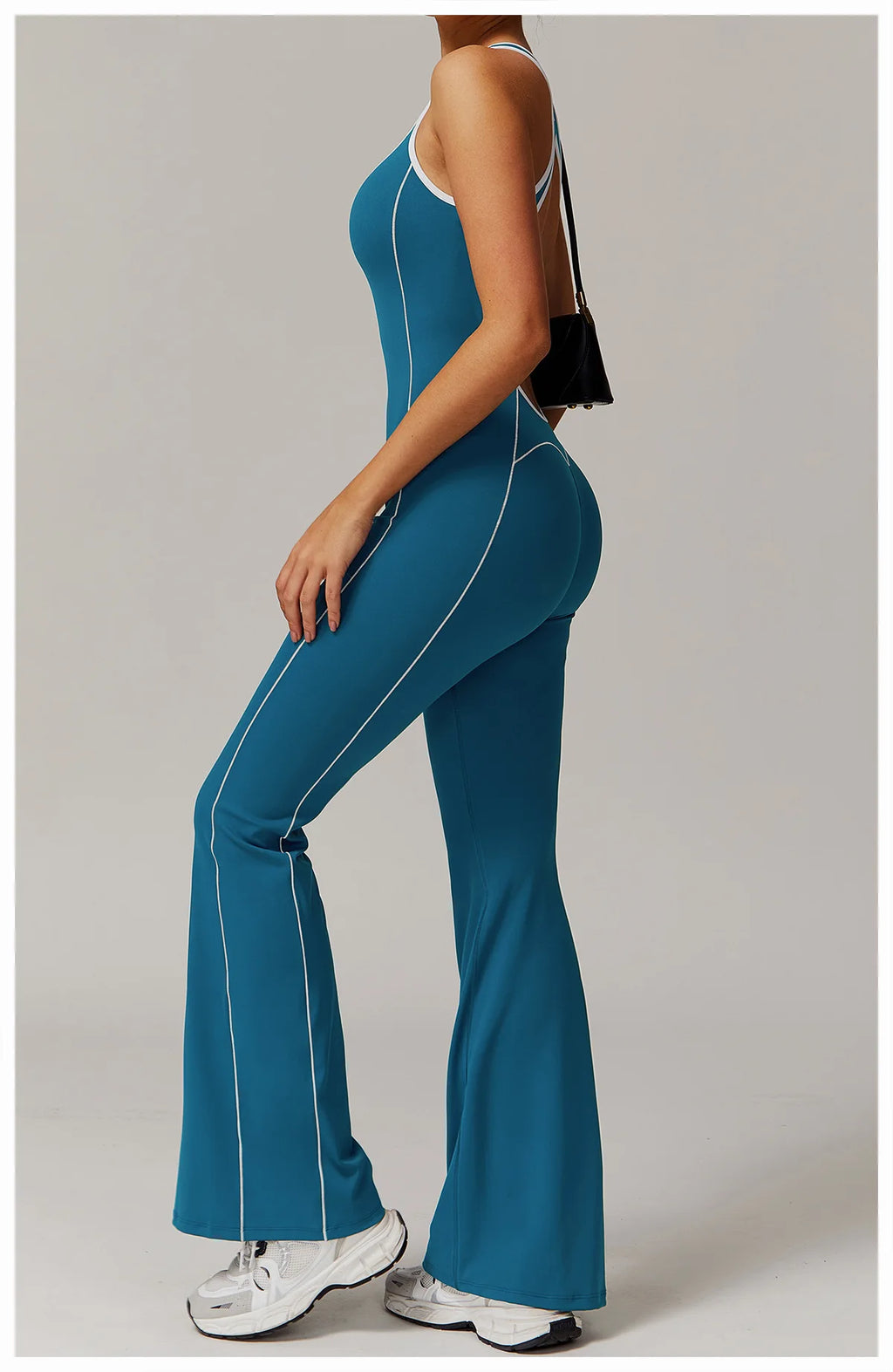 Macacão Fitness Feminino Curto com Zíper – One Piece Sem Manga | Fit Diamond