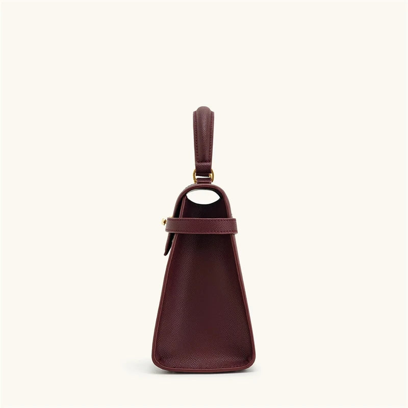 Bolsa Feminina Elise Couro Legitimo – Crossbody Quadrada 2025