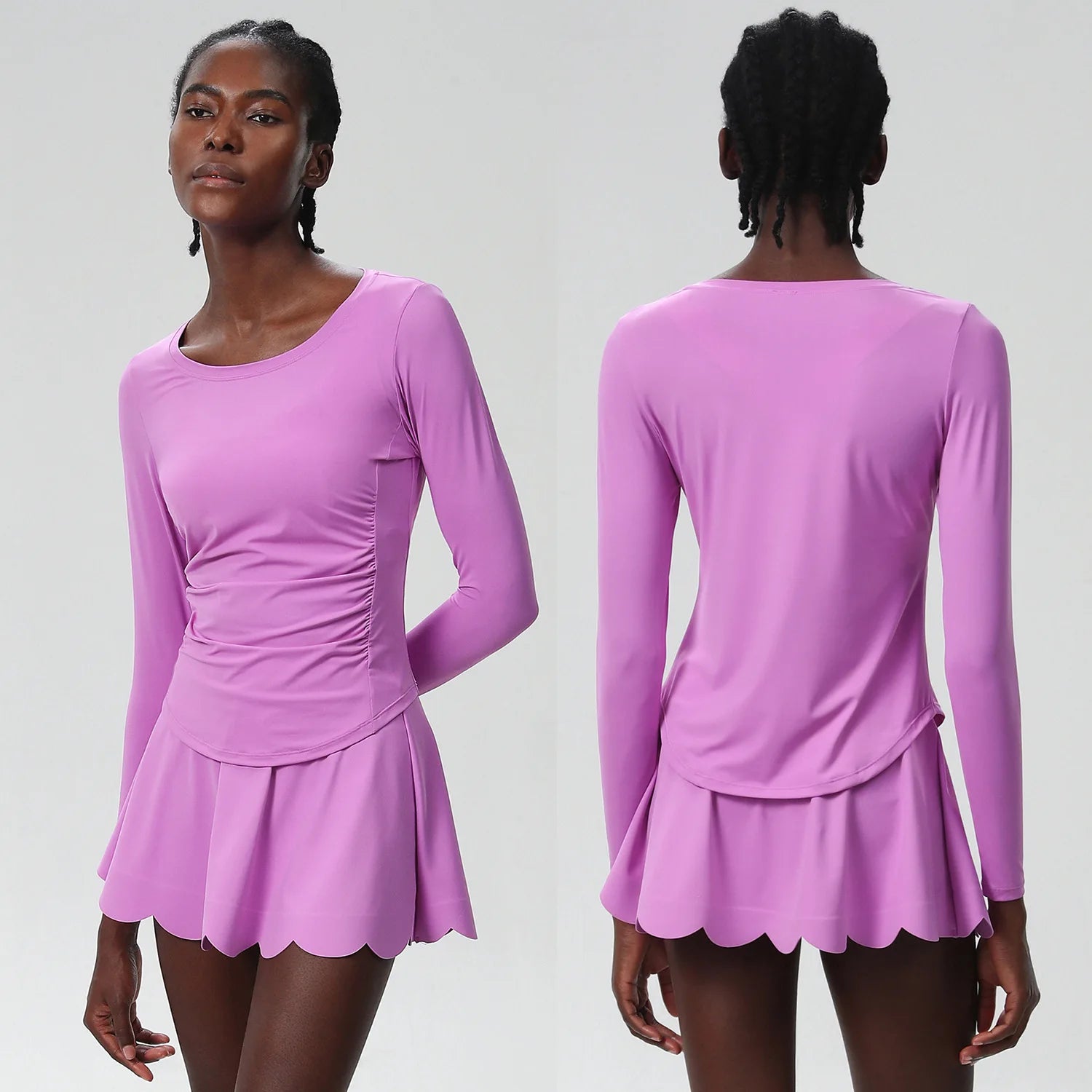 Conjunto Fitness Feminino 2 Peças Fit Diamond – Summer Tennis Skirt + Top