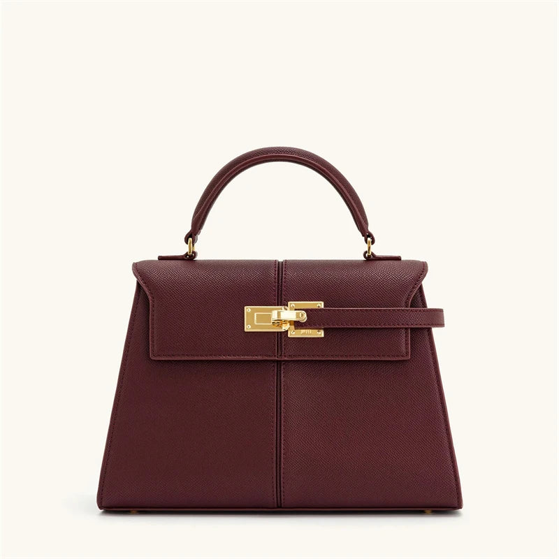 Bolsa Feminina Elise Couro Legitimo – Crossbody Quadrada 2025