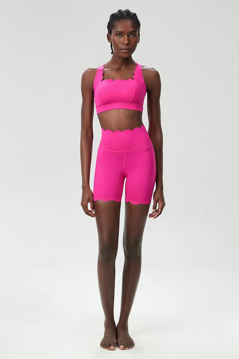 Conjunto Fitness Feminino 2 Peças Fit Diamond – Shorts + Top Slim Fit Respirável
