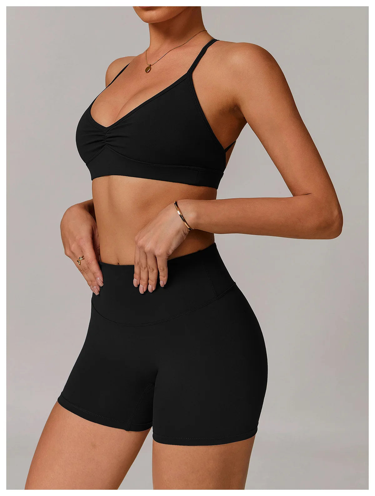 Top Esportivo de Alcinha Costas V | Yoga, Academia & Corrida | Suporte Shock Proof