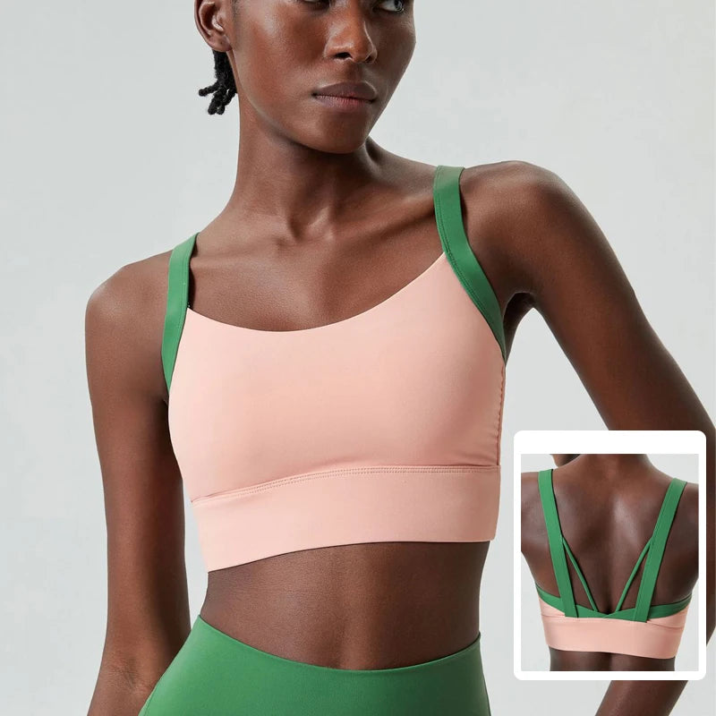 Top Esportivo Feminino Alta Sustentação  Fit Diamond – Buttery Soft Sexy Back